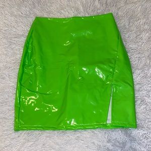 Faux Leather Mini Skirt